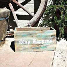 Ship Happens Wooden Storage Box