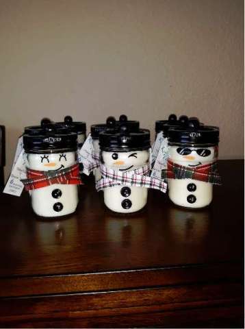 Snowman Natural Soy Candles