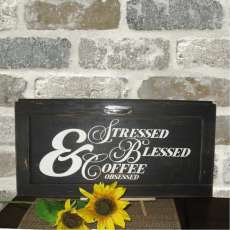 Retro Cabinet Door Sign