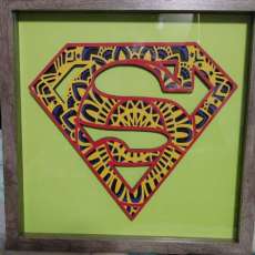3d Framed Superman Mandala