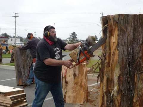 Live Chainsaw Carving