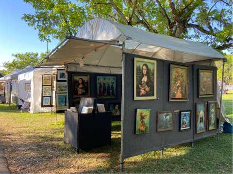Booths at Art in the Park