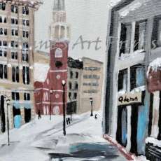 Old North Church - 8 X 10 Acrylic on Canvas