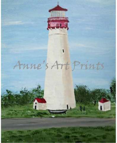 Cape May Lighthouse - 11 X 14 Acrylic on Canvas Board