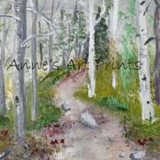 A Walk in the Woods - 8 X 10 Acrylic on Canvas