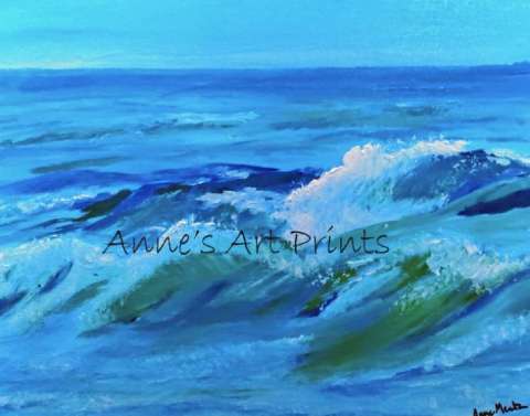 Waves - 16 X 20 Acrylic on Canvas Board