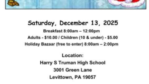 Twenty-Eighth Santa Breakfast & Holiday Craft Bazaar