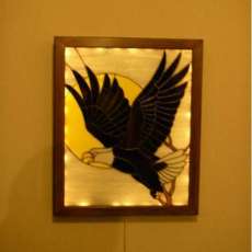 Eagle Stained Glass Light Box