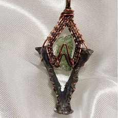 Mink Jawbone Moldavite Necklace