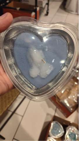 Praying Hands Heart Candle