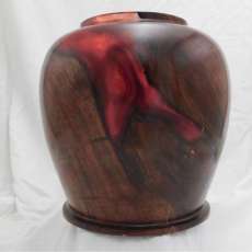 Walnut and Resin Vase