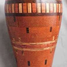 Segmented Vase From African Woods