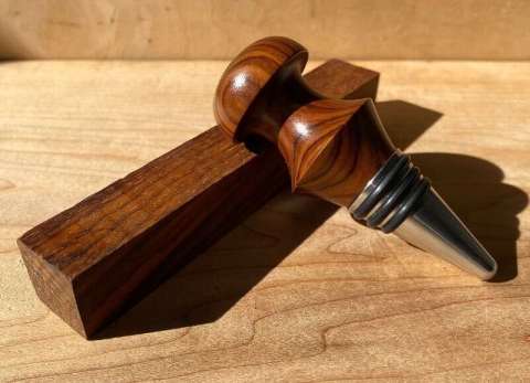 Bolivian Rosewood Bottle Stopper