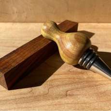 Brazilian Yellowheart Bottle Stopper