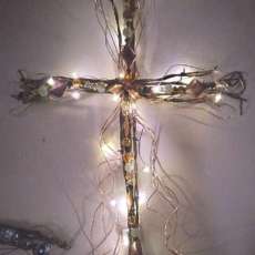 Barb Wire Cross - Large