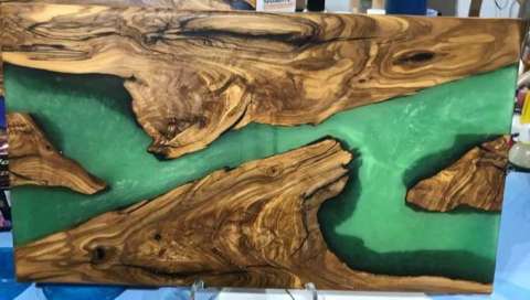 Wood and Epoxy River Board