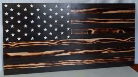 American Flag in Black