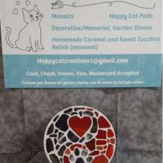 Two Color Pawprint Stone
