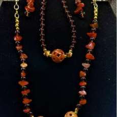 Soapstone Jewelry Set