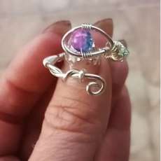 Mermaid Glass Twisted Ring
