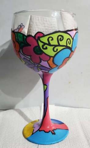 HAND Painted Cocktail Glasses