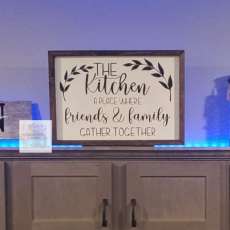 Farmhouse Wood Framed Kitchen Sign