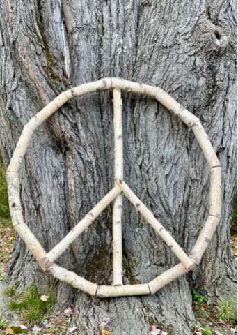 Birch Peace Sign