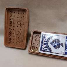 Euchre Box to Keep Track of Score and Trump