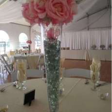 Wedding Set Up and Centerpiece