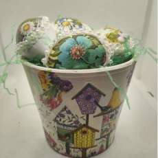 Birdhouse Decoupage Flower Pot