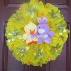 Duck and Bunny Wreath