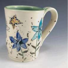 Butterfly and Flower Mug