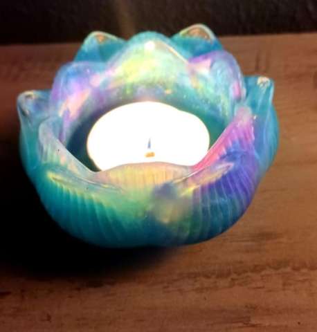 Iridescent Tealight holders