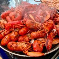 Steamed Whole Lobster