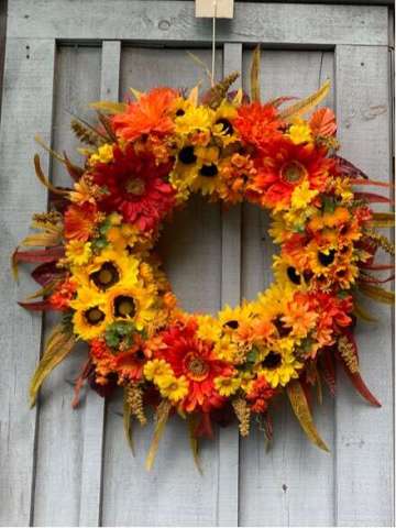 Vibrant Fall Wreath