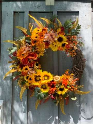 Beautiful Handmade Fall Wreath
