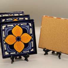 Mexican Tile Upcycled Coasters