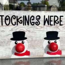 Snowman Stocking Holder