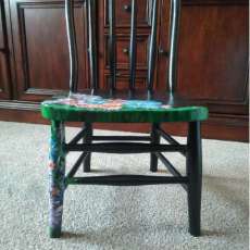 Hand Painted Vintage Child's Chair