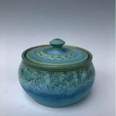 Sugar Bowl Turquoise and Green