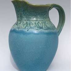 Pitcher, 32oz Turquoise and Green