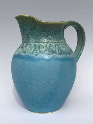 Pitcher, 32oz Turquoise and Green