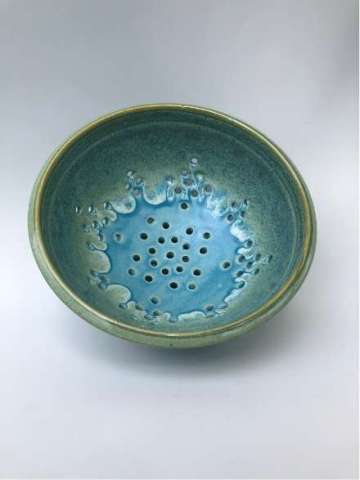 Berry Bowl, Turquoise and Green