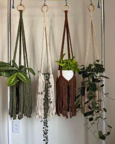 Fringe Macrame Plant Hangers