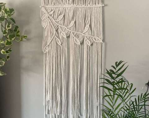 Leaf Macrame Wall Hanging