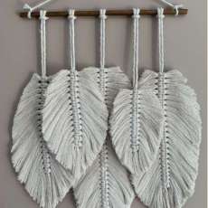 Feather Macrame Wall Hanging