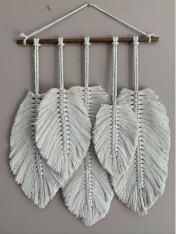 Feather Macrame Wall Hanging