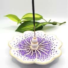 Purple Flower Incense Burner