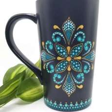 Teal Filigree Mug