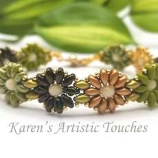 Green Daisy Bracelet